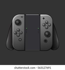 Portable video game console. Vector Illustration.