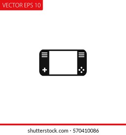 Portable video game console  Vector Icon.