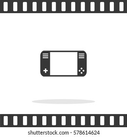 Portable video game console  Vector Icon.