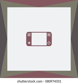 Portable video game console  Vector Icon.