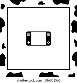 Portable video game console  Vector Icon.