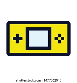 Portable Video Game Player. Simple Vector Color Icon.