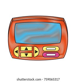 Portable videogame console icon vector illustration graphic design