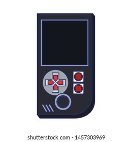 Portable videogame console technology isolated vector illustration graphic design