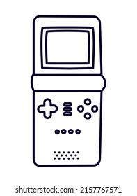 portable vidio game console over white