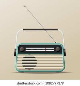 Portable Vintage Radio Receiver
