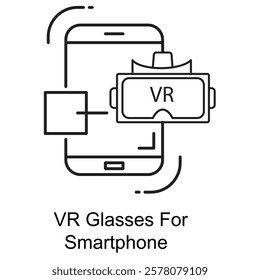 Portable virtual reality glasses that transform smartphones into immersive VR devices.