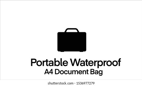 Portable Waterproof A4 Document Bag