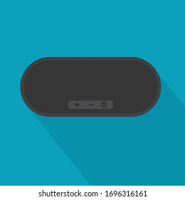 portable, wireless audio speaker icon- vector illustration