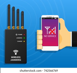 Portable Wireless Mobile Signal Jamming for Prevent Bomb Terrorist Security Electronic Device Protection