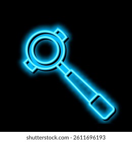 portafilter coffee tool neon light sign vector. portafilter coffee tool illustration