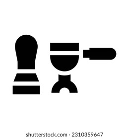 portafilter glyph icon illustration vector graphic