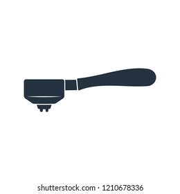 Portafilter isolated icon on white background, 400 coffee set, logo and sign
