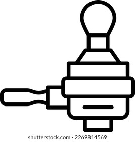 Portafilter Line Vector Icon Design