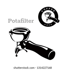 portafilter logo (coffee) - Vector