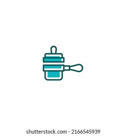 Portafilter tamper line icon. linear style sign for mobile concept and web design. Outline vector icon. Symbol, logo illustration. Vector graphic