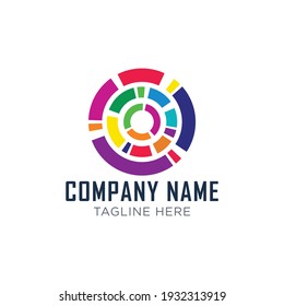 Portal Colorful Logo design Template