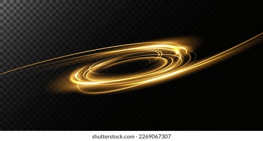 Portal and frame, abstract light lines of movement and speed. light ellipse. Glitter Galaxy. Glowing podium. Space tunnel. Light everyday glowing effect. semicircular wave, light vortex wake. Bright s