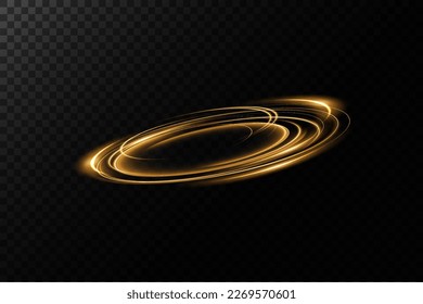 Portal and frame, abstract light lines of movement and speed. light ellipse. Glitter Galaxy. Glowing podium. Space tunnel. Light everyday glowing effect. semicircular wave, light vortex wake. Bright s