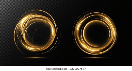 Portal and frame, abstract light lines of movement and speed. light ellipse. Glitter Galaxy. Glowing podium. Space tunnel. Light everyday glowing effect. semicircular wave, light vortex wake. Bright s