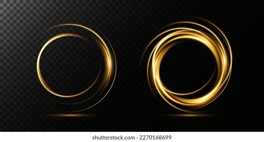 Portal and frame, abstract light lines of movement and speed. light ellipse. Glitter Galaxy. Glowing podium. Space tunnel. Light everyday glowing effect. semicircular wave, light vortex wake. Bright s