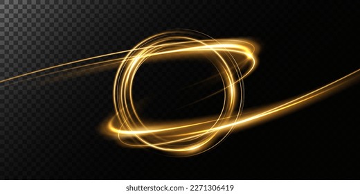 Portal and frame, abstract light lines of movement and speed. light ellipse. Glitter Galaxy. Glowing podium. Space tunnel. Light everyday glowing effect. semicircular wave, light vortex wake. Bright s