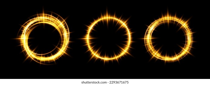 Portal and frame, abstract light lines of movement and speed. light ellipse. Glitter Galaxy. Glowing podium. Space tunnel. Light everyday glowing effect. semicircular wave, light vortex wake.