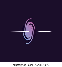 Portal, galaxy, space vector design templete
