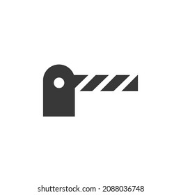 Gráfico de vectores en blanco y negro del icono del portal