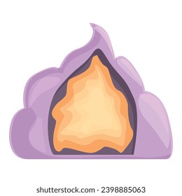 Portal icon cartoon vector. Game magic. Energy dessert frame