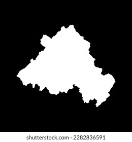 Portalegre Map, District of Portugal. Vector Illustration.