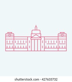 Port-Au-Prince Solid Vector Illustration