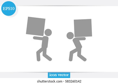 porter icon vector illustration.