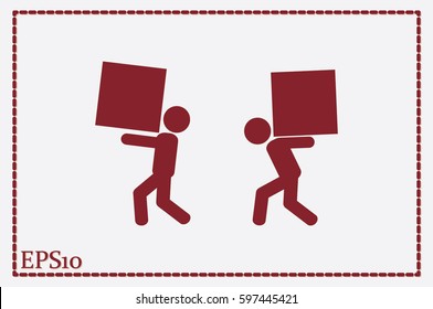 porter icon vector illustration EPS 10