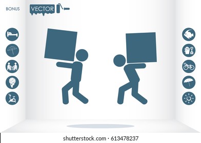 porter icon vector illustration EPS 10