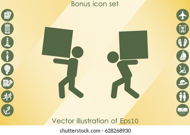 porter icon vector illustration EPS 10