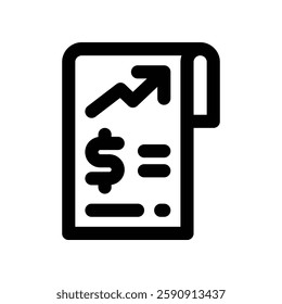 portfolio analysis line icon. vector icon for your website, mobile, presentation, and logo design.