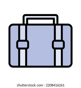Portfolio Bag Vector Icon which is suitable for commercial work and easily modify or edit it

