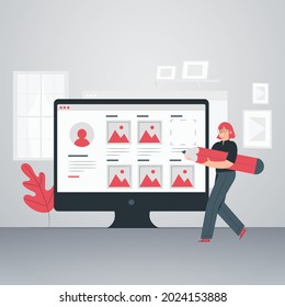 ilustración vectorial de plantilla de banners de carteras