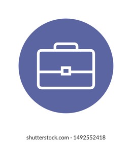 portfolio briefcase business isolated icon