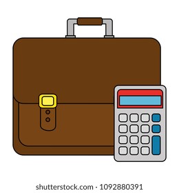 portfolio briefcase with calculator