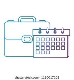 portfolio briefcase with calendar