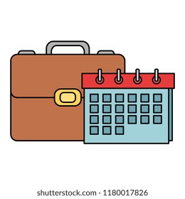 portfolio briefcase with calendar