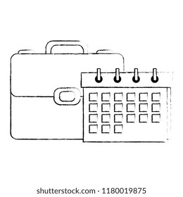 portfolio briefcase with calendar