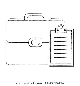 portfolio briefcase with checklist