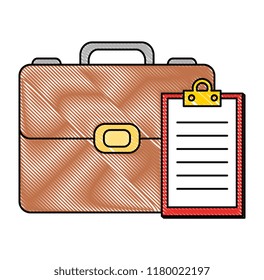 portfolio briefcase with checklist