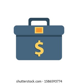 portfolio briefcase documents isolated icon vector illustration design