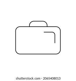 portfolio briefcase documents line style icon vector illustration design
