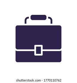 portfolio briefcase documents silhouette style icon vector illustration design