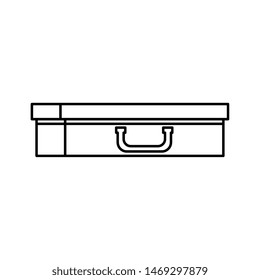 portfolio briefcase handle isolated icon